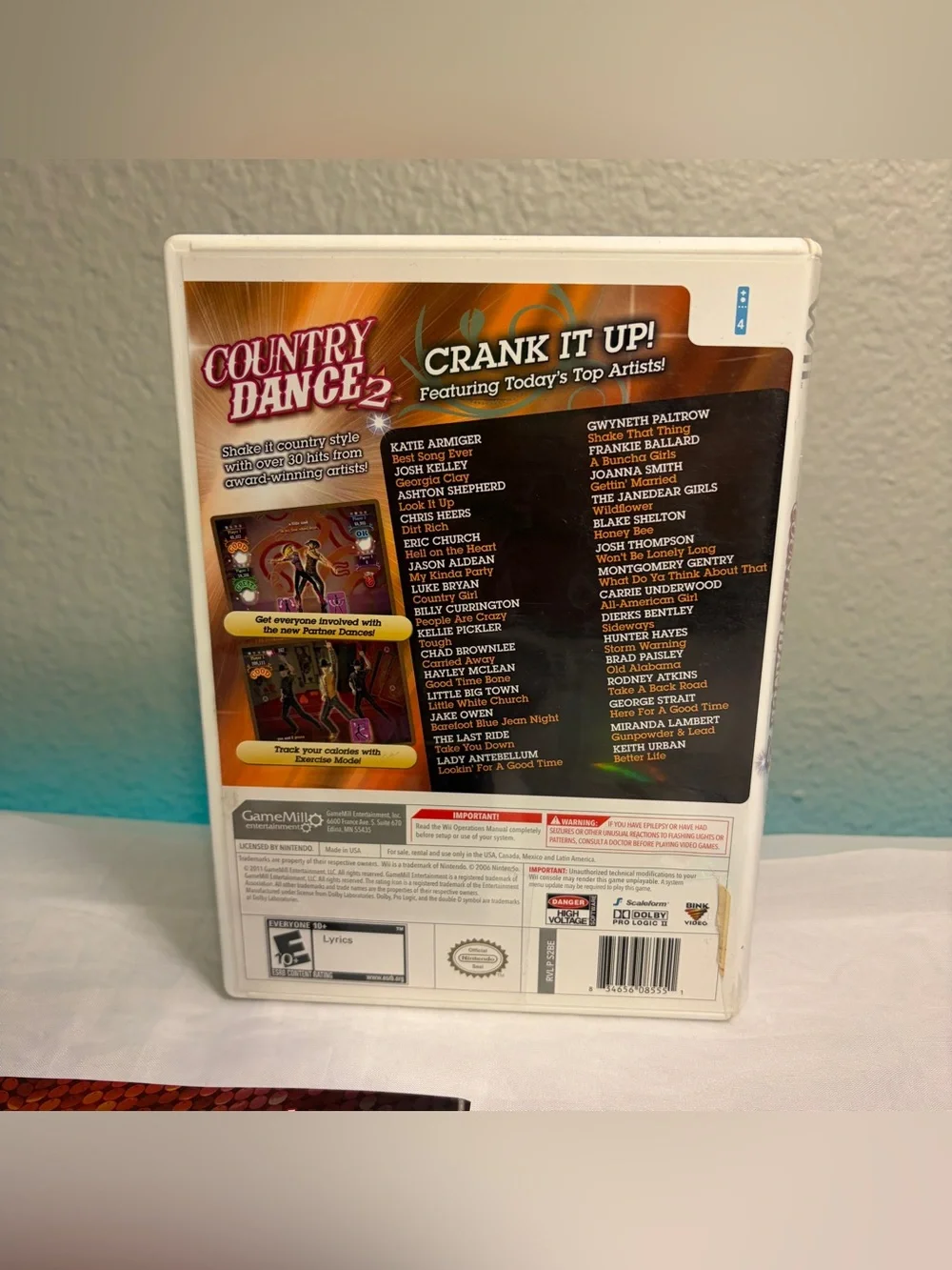 Country Dance 2 (Nintendo Wii, 2011) Complete CIB Tested & Works Wii Videogame